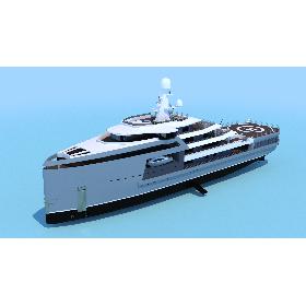 SeaXplorer 90 Luxury Expedition Yacht 3D model